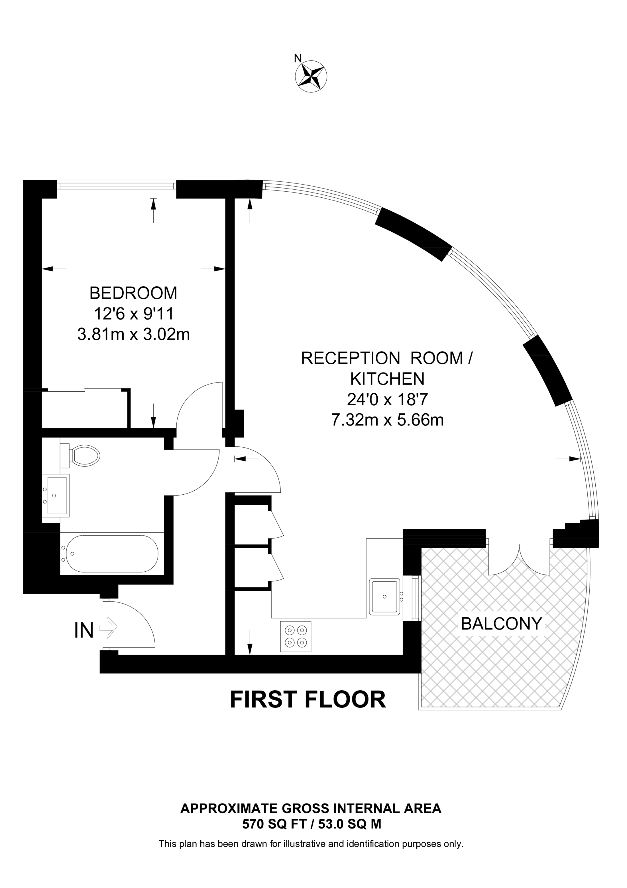 Nether Street, Finchley Central floorplan