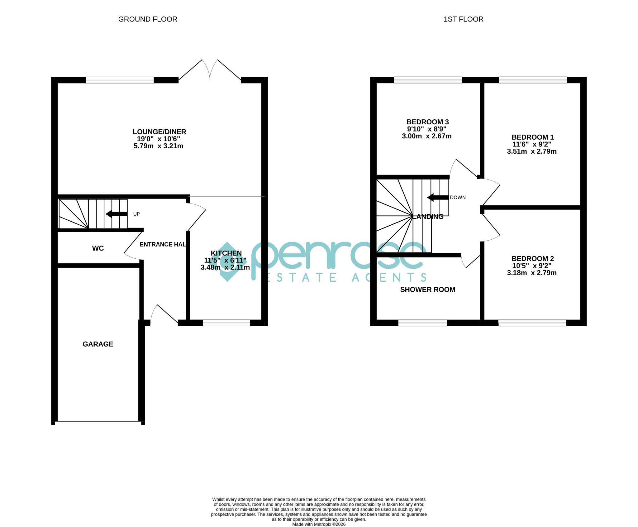 4, Hunts Close, Luton floorplan