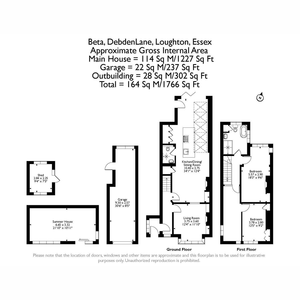 Beta, Debden Lane, Loughton floorplan