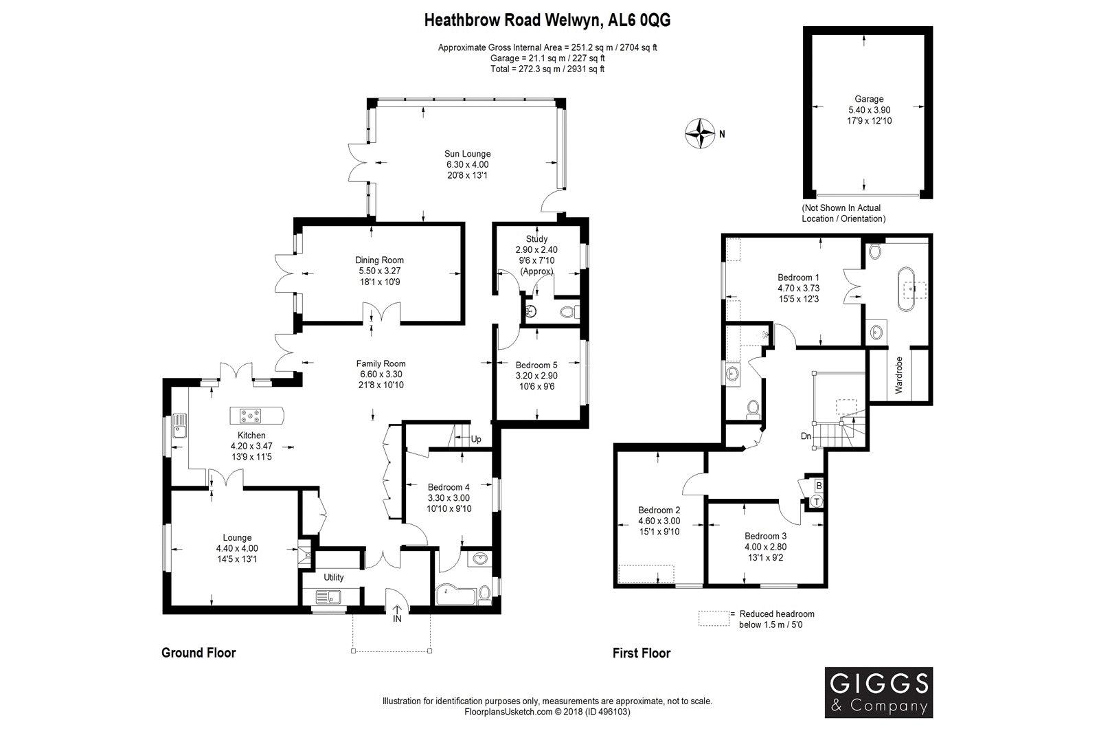 5 Bedrooms Detached house for sale in Heathbrow Road, Welwyn AL6