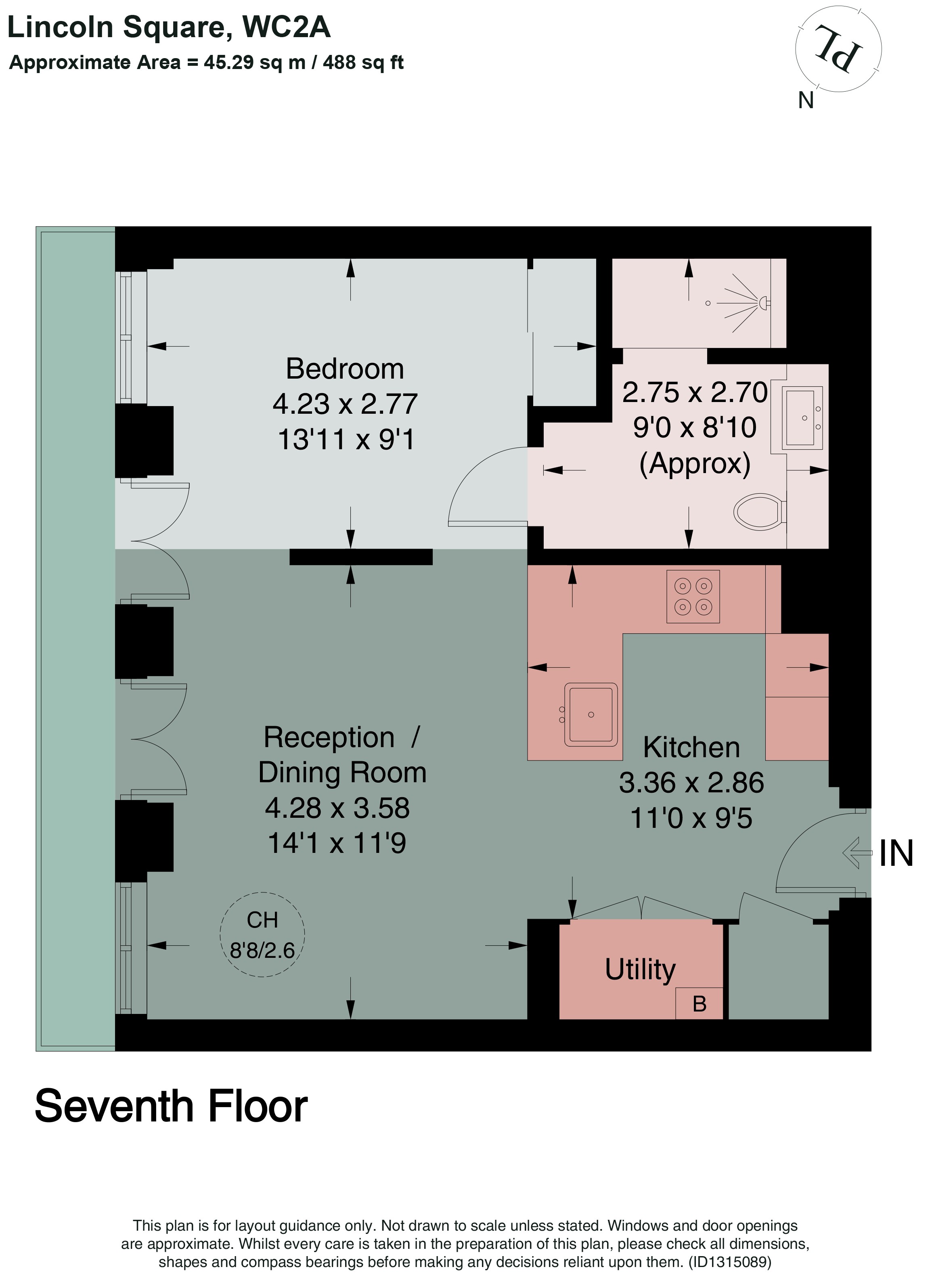 W704,, Lincoln Square, 18 Portugal Street floorplan
