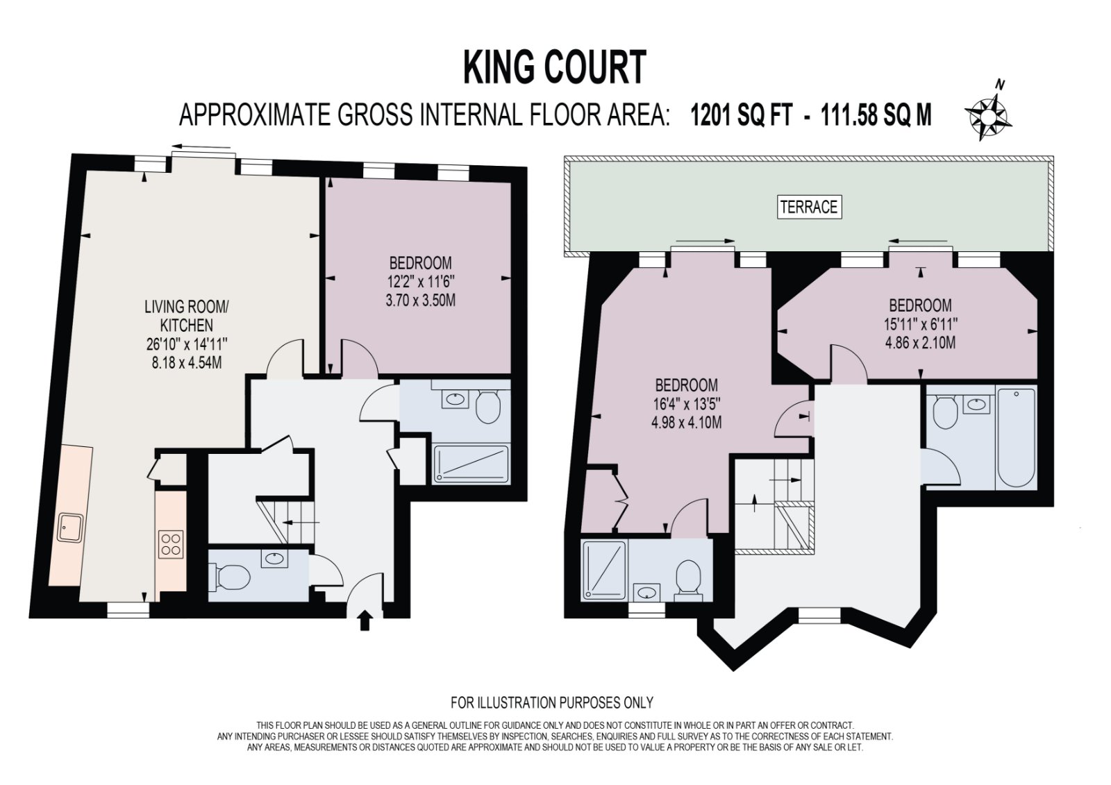 Flat 9, King Court, 3, Dod Street, London floorplan