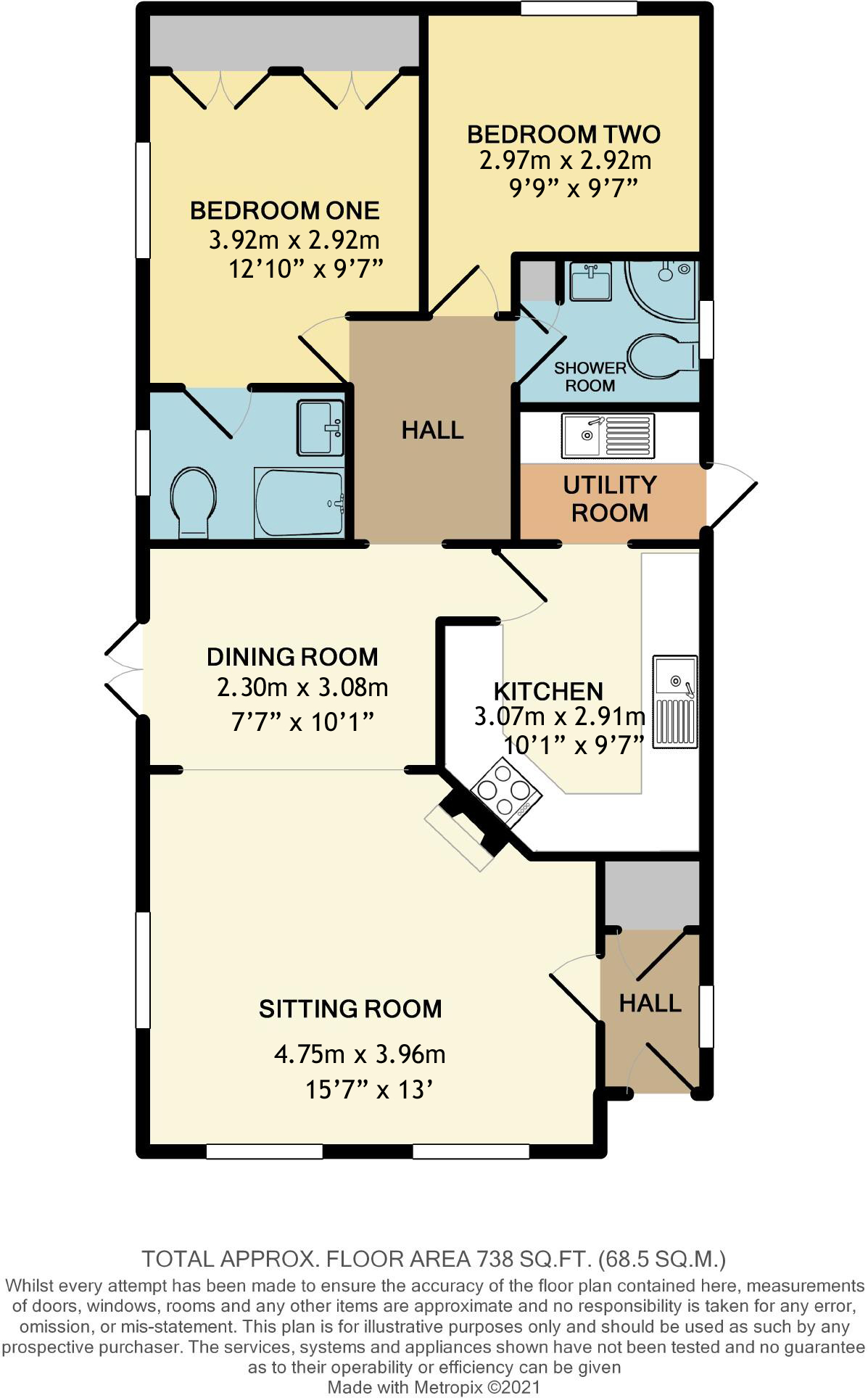 3, Knightcrest Park, Everton floorplan