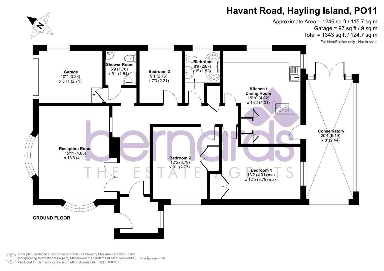 64, Havant Road, Hayling Island floorplan