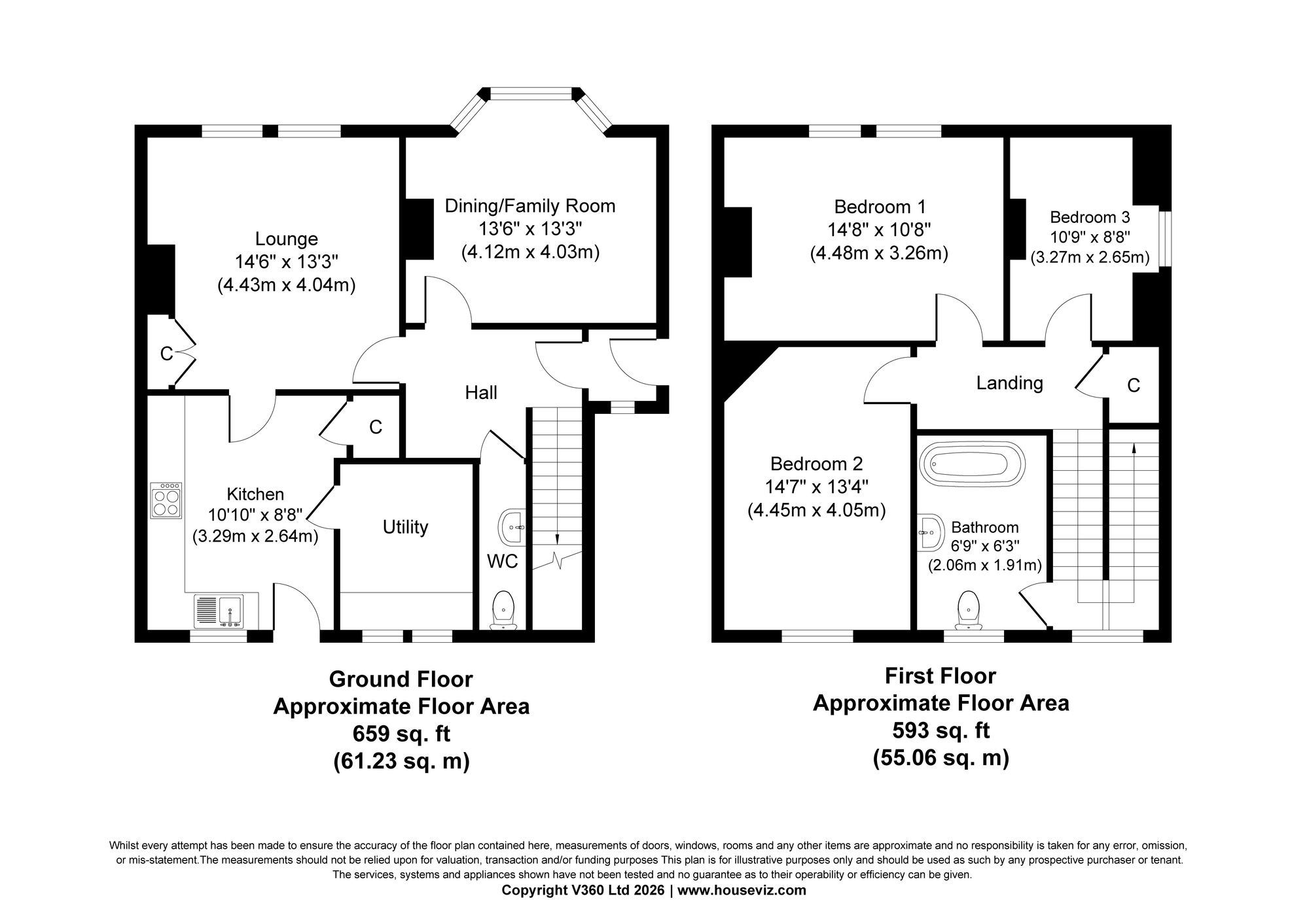 61 Middleton Avenue, Broxburn floorplan