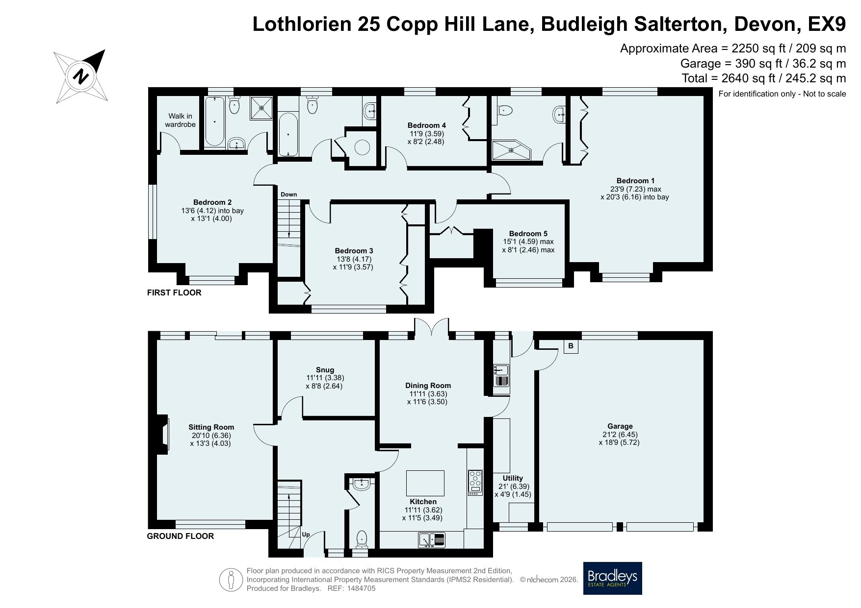 Lothlorien, 25, Copp Hill Lane, Devon floorplan