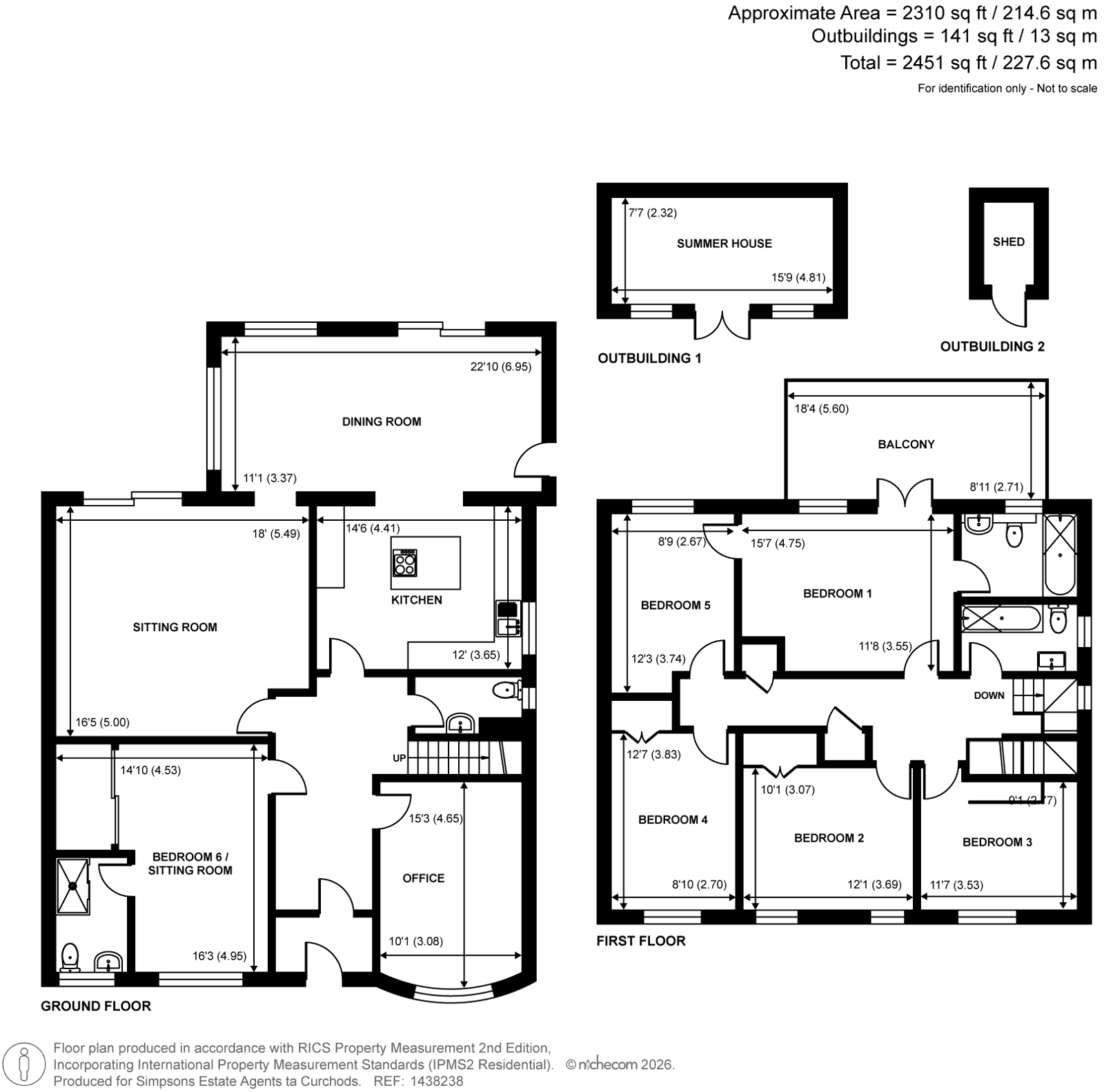 459b, Woodham Lane, Woodham floorplan