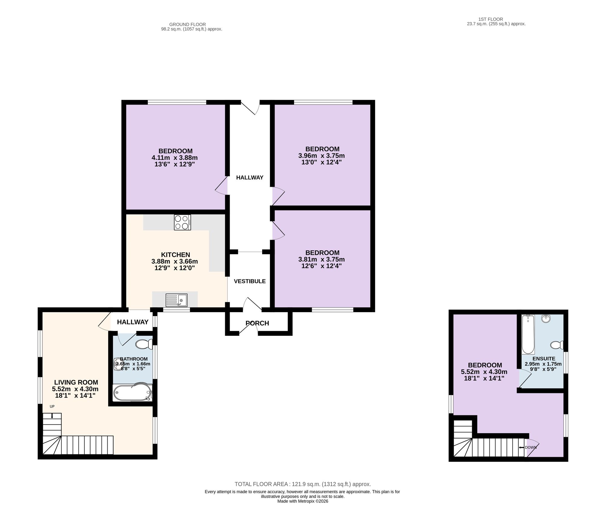 109b Watkin Lane, Preston floorplan