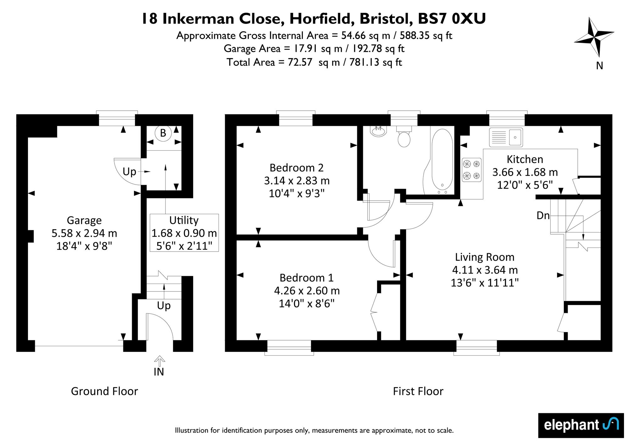 18 Inkerman Close, Bristol floorplan