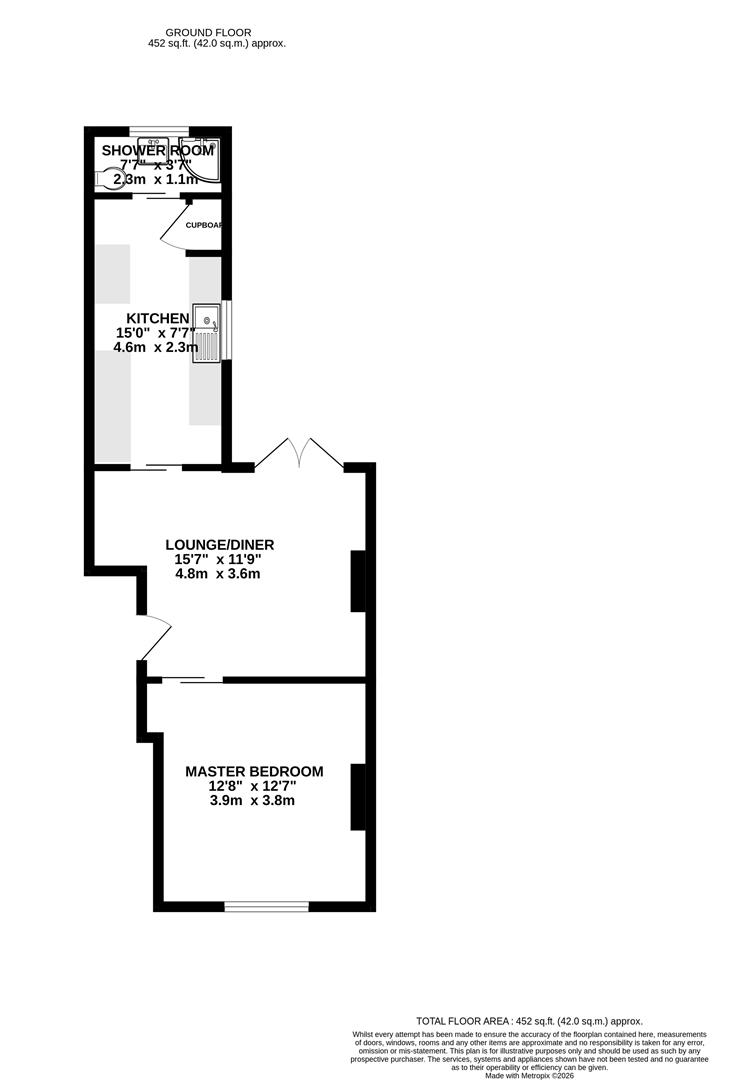 Flat 1, 88 St Leonards Road, Weymouth floorplan