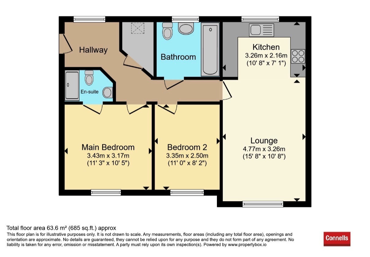 Flat 2, 1a, Bowling Green Close, Milton Keynes floorplan