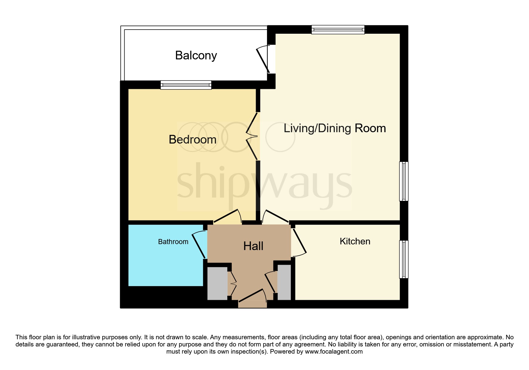 Flat 47, Elmwood Court, Pershore Road, Birmingham floorplan