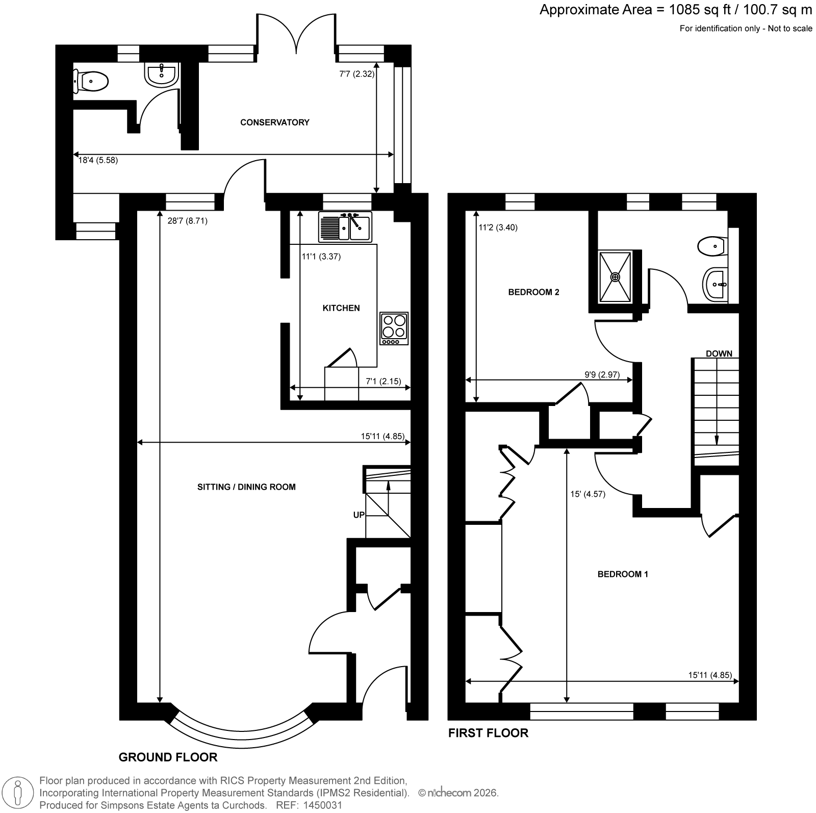 7, Cheniston Close, West Byfleet floorplan