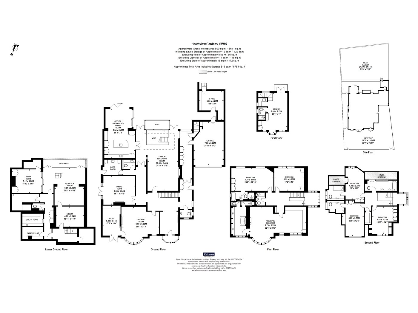 10, Heathview Gardens, London floorplan