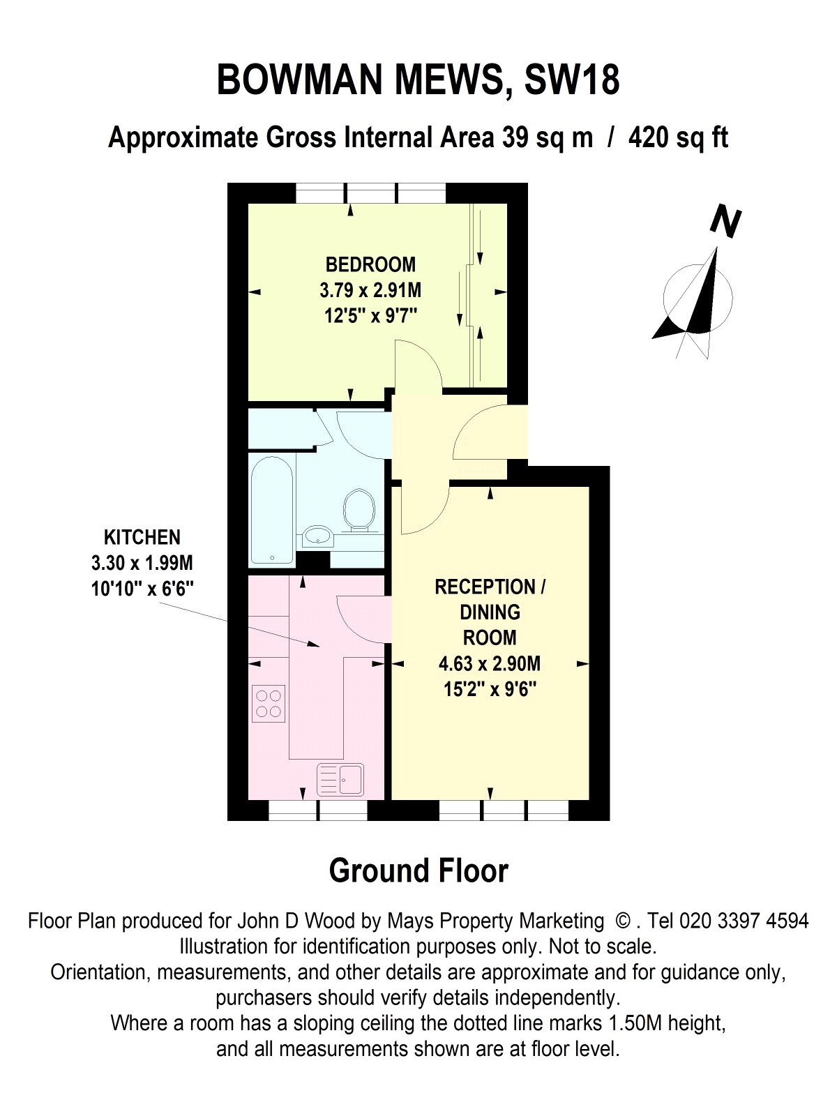 52, Bowman Mews, London floorplan