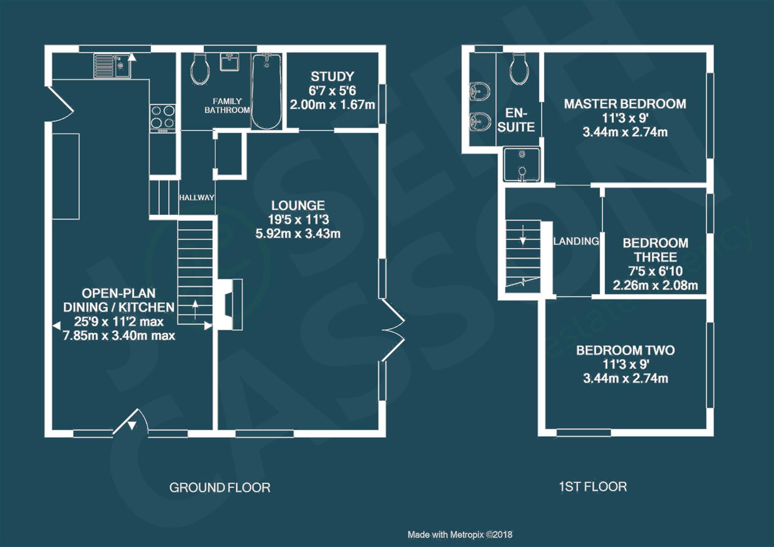 1, Cross View Rise, Bridgwater floorplan