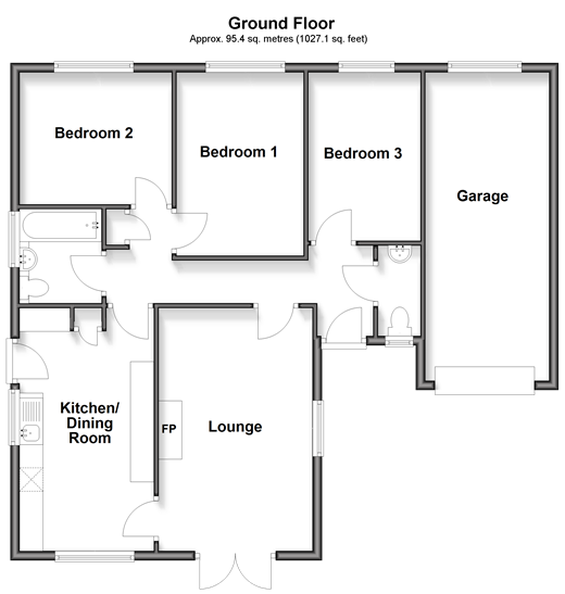 Merrie Gardens, Sandown floorplan