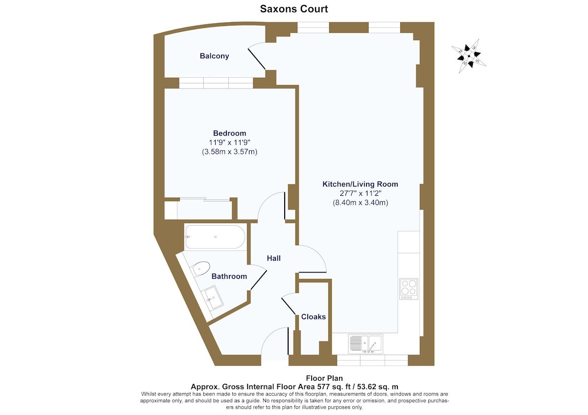 Flat 25, Saxons Court, Wokingham floorplan