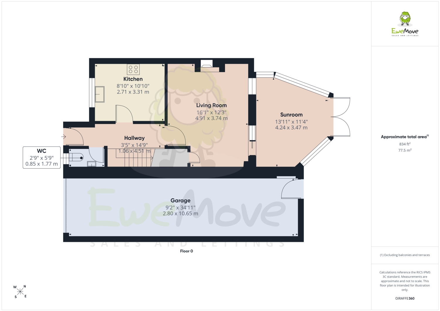 4, Clere Gardens, Basingstoke floorplan