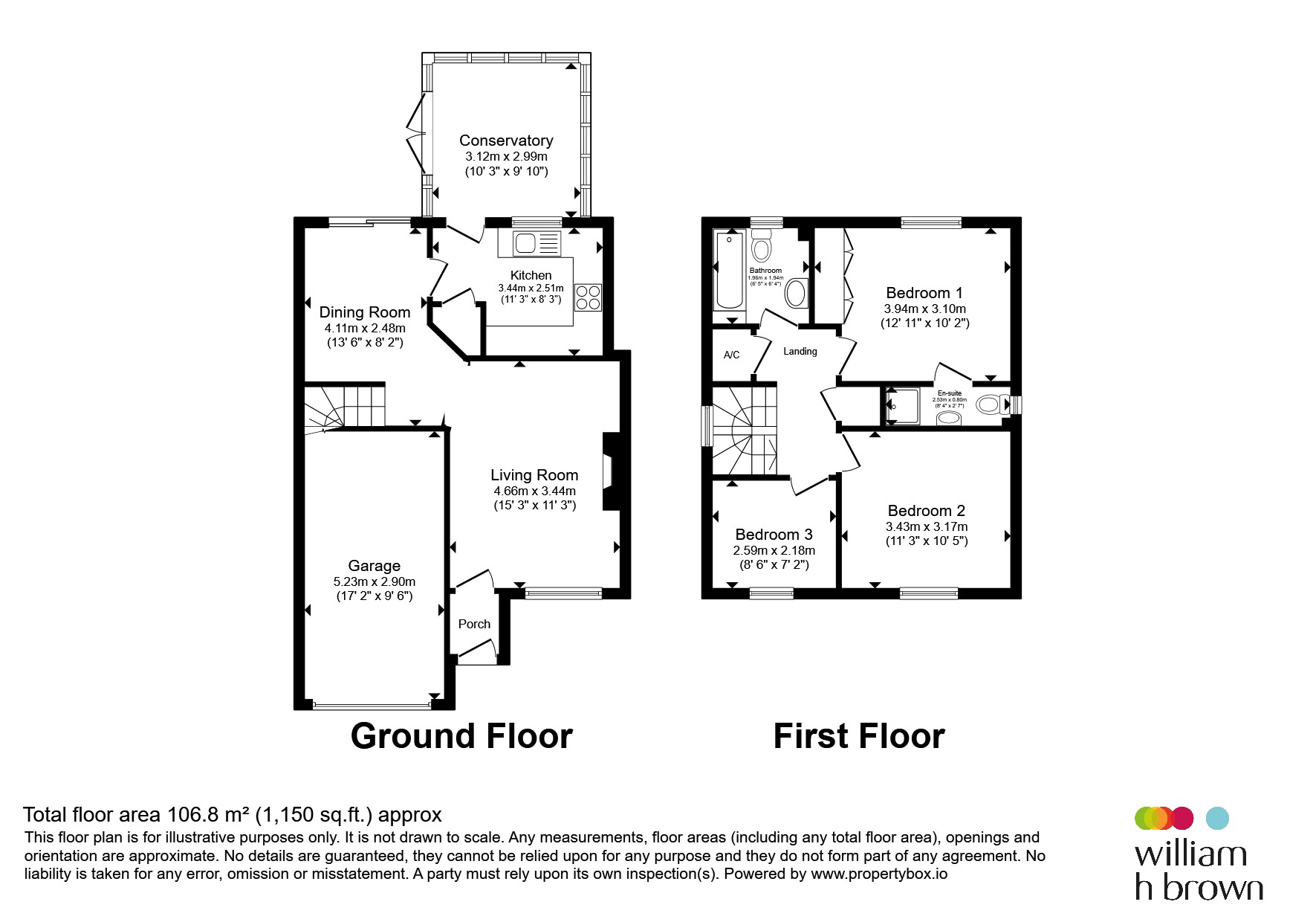 12, Round Hill, Barnsley floorplan