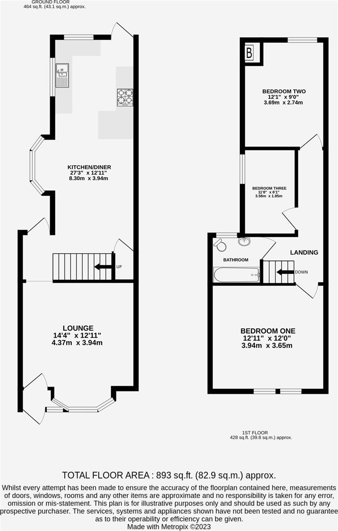 36, Portchester Road, Portsmouth floorplan