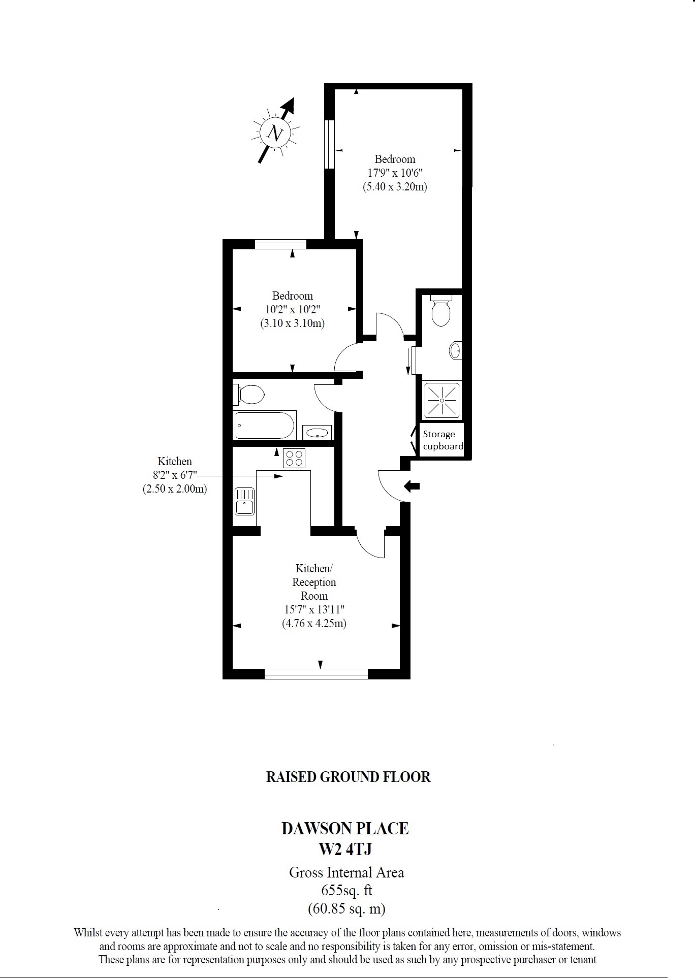 2 Bedrooms Flat for sale in Dawson Place, London W2