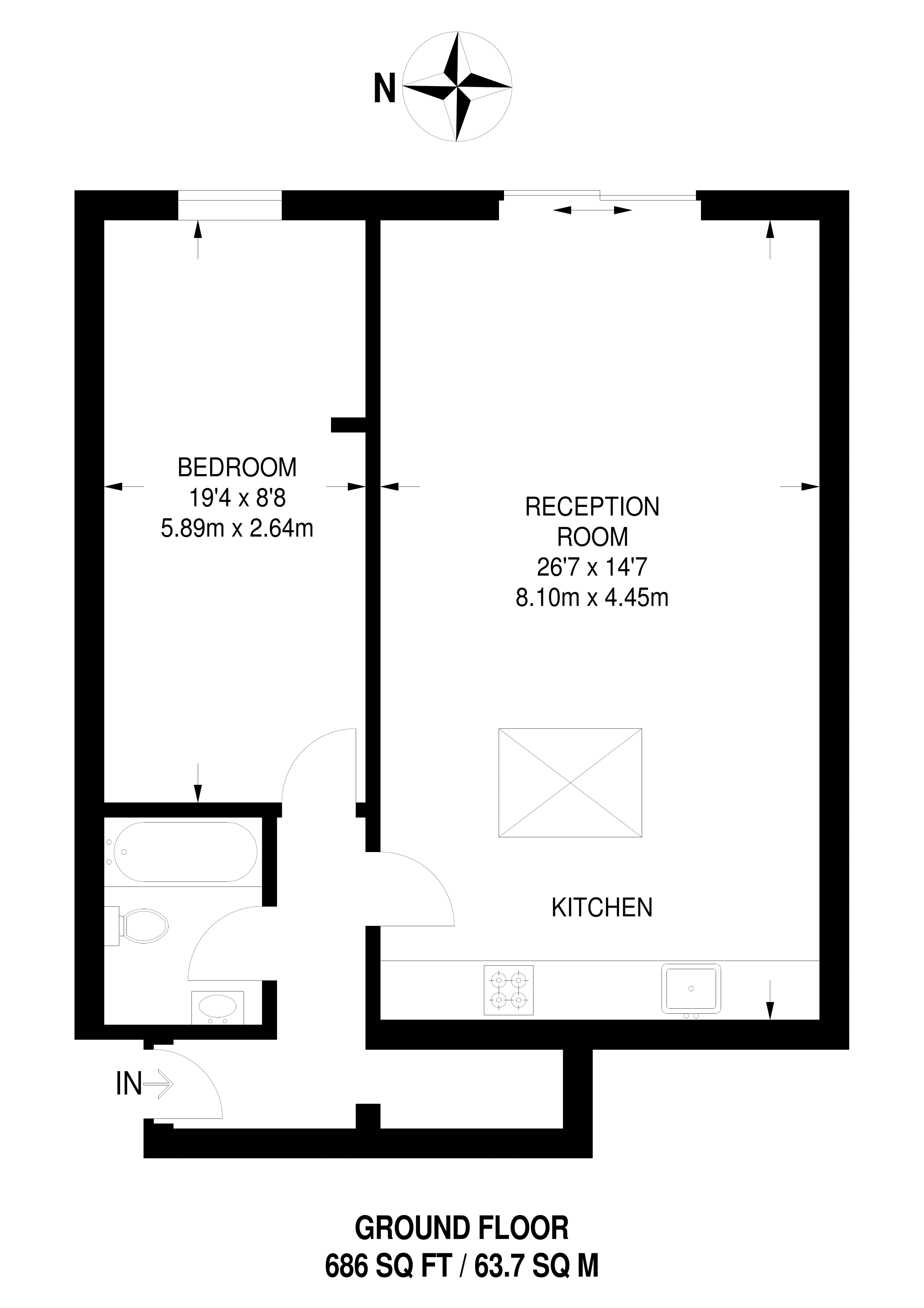 1 Bedrooms Flat to rent in Roxborough Road, Harrow HA1