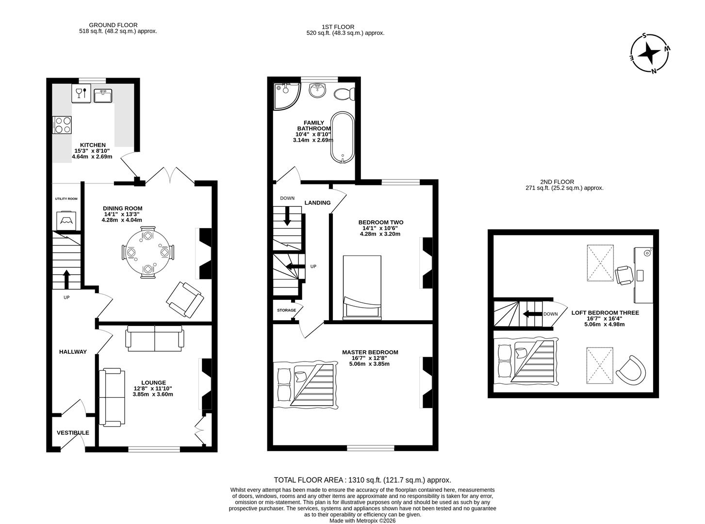 101, School Lane, Chorley floorplan