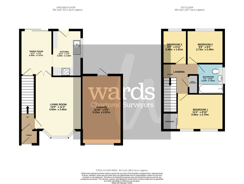 Knights Close, Stoney Stanton floorplan