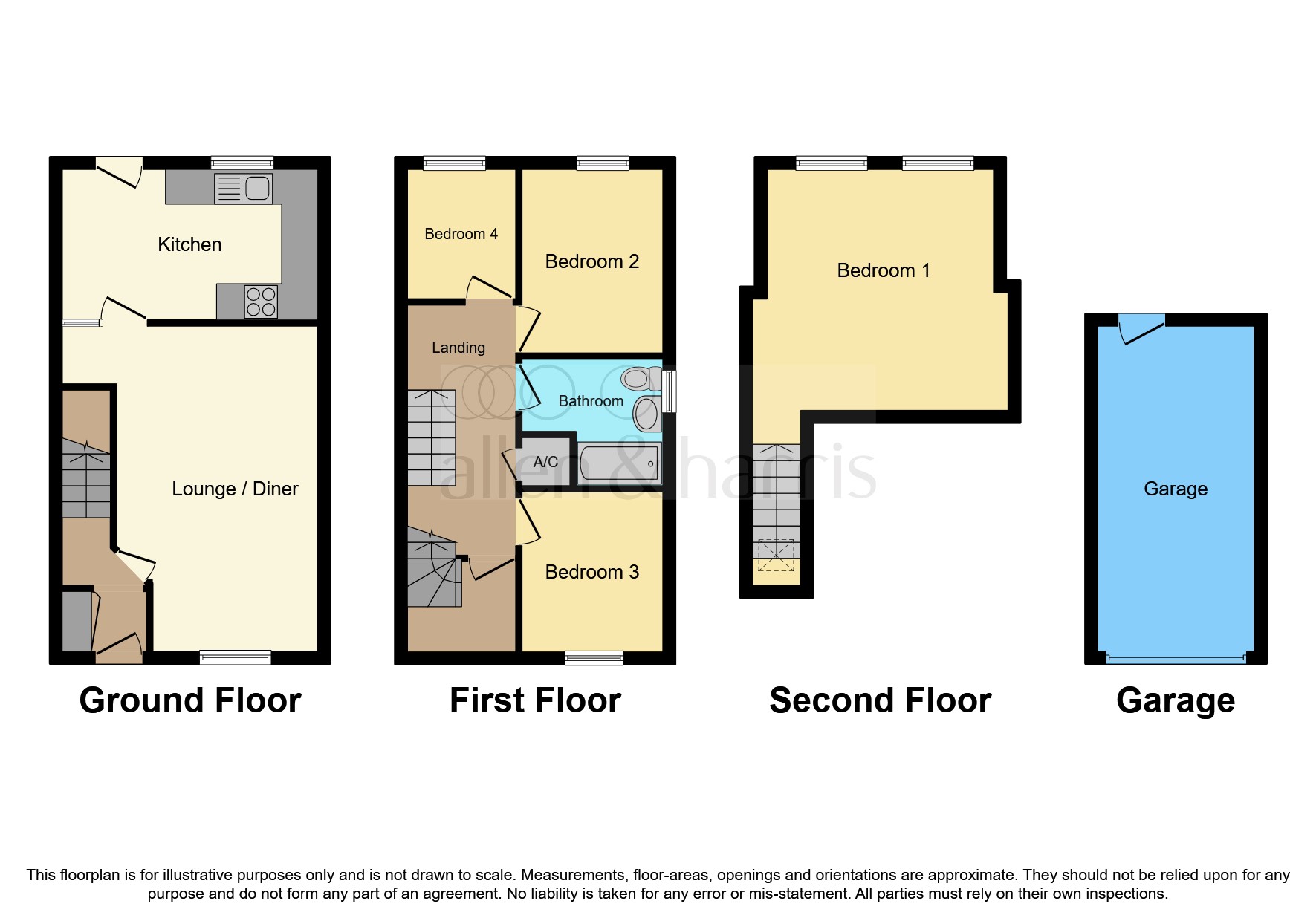Worsley Road, Freshbrook, Swindon SN5, 4 bedroom end terrace house for