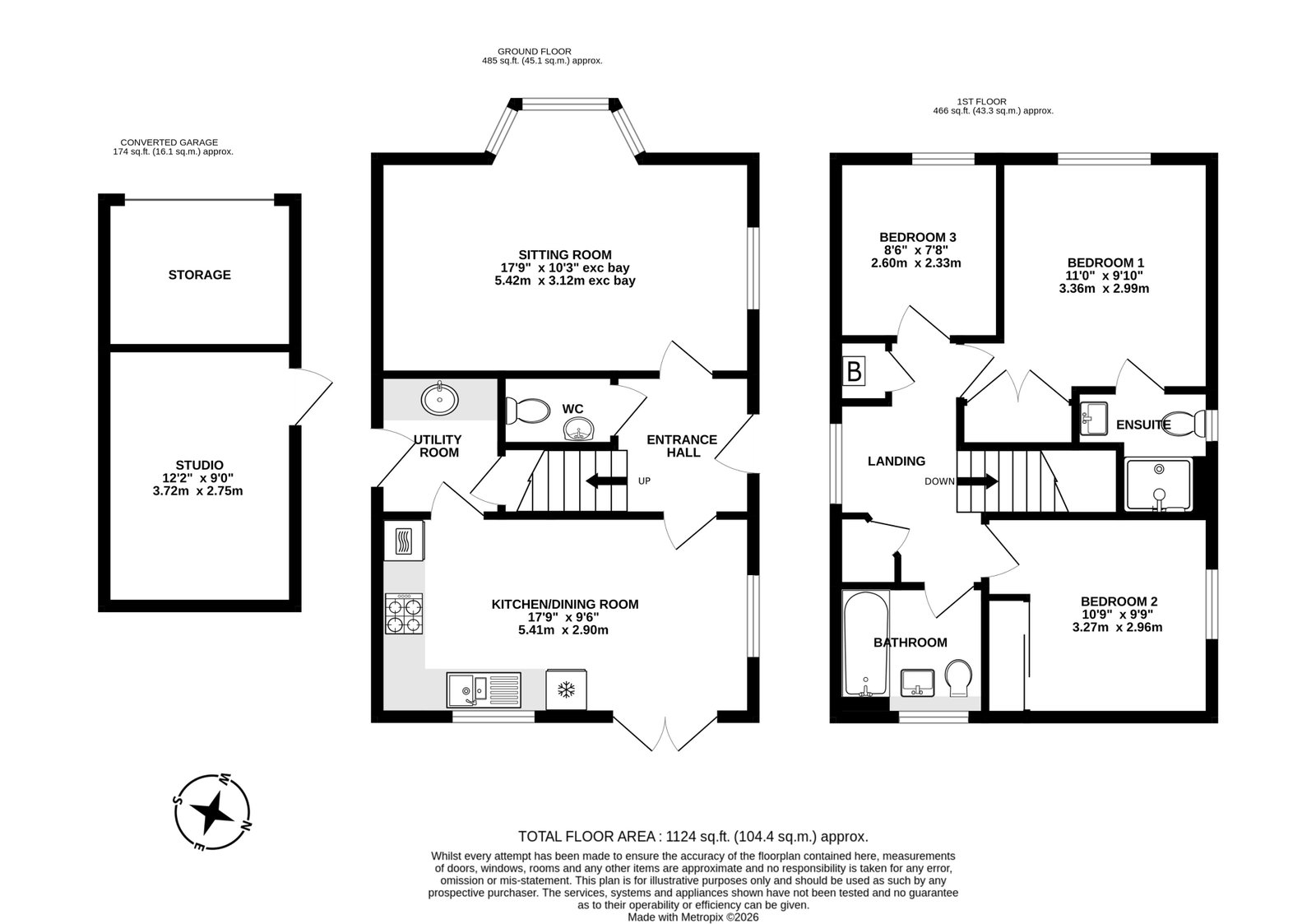 1, Kympton Gardens, Alton floorplan