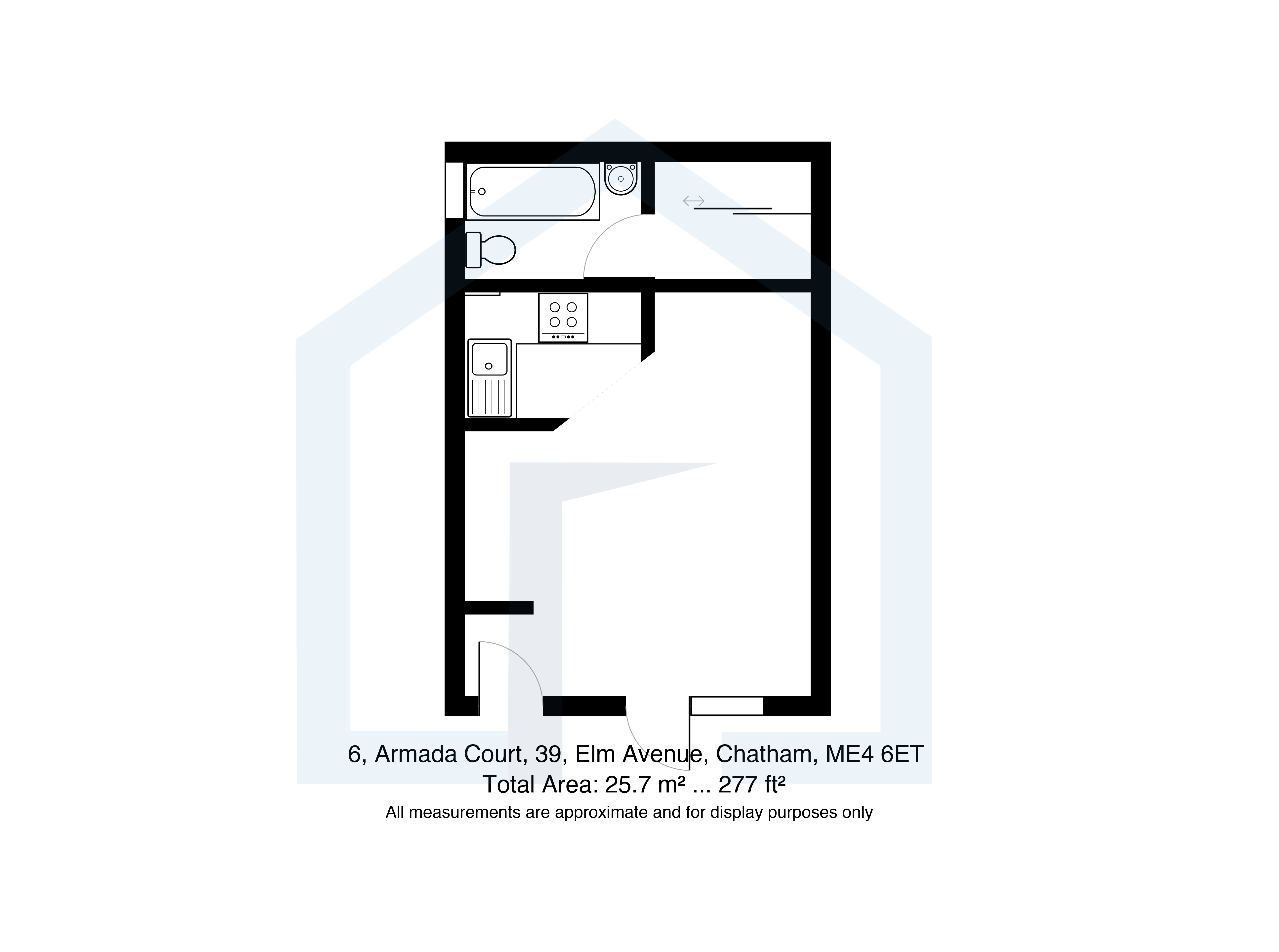 6, Armada Court, Elm Avenue, Chatham, Kent, ME4 floorplan