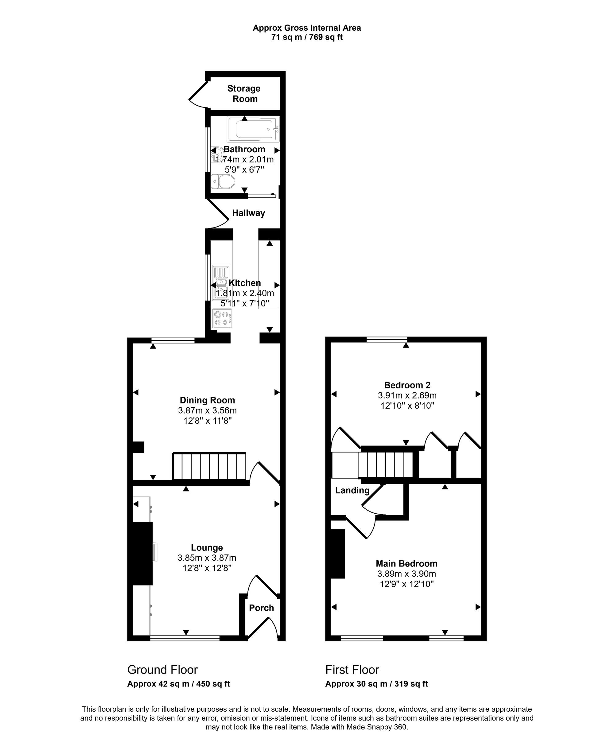 5 Short Street, Wigan floorplan