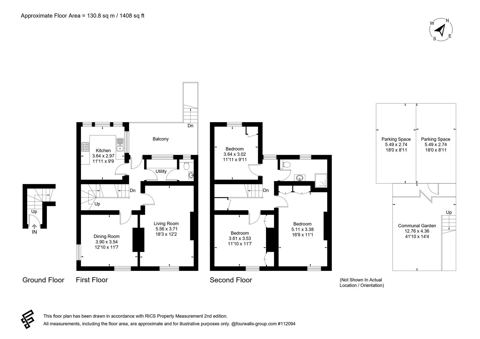 Flat 1, 16, Hewlett Road, Cheltenham floorplan