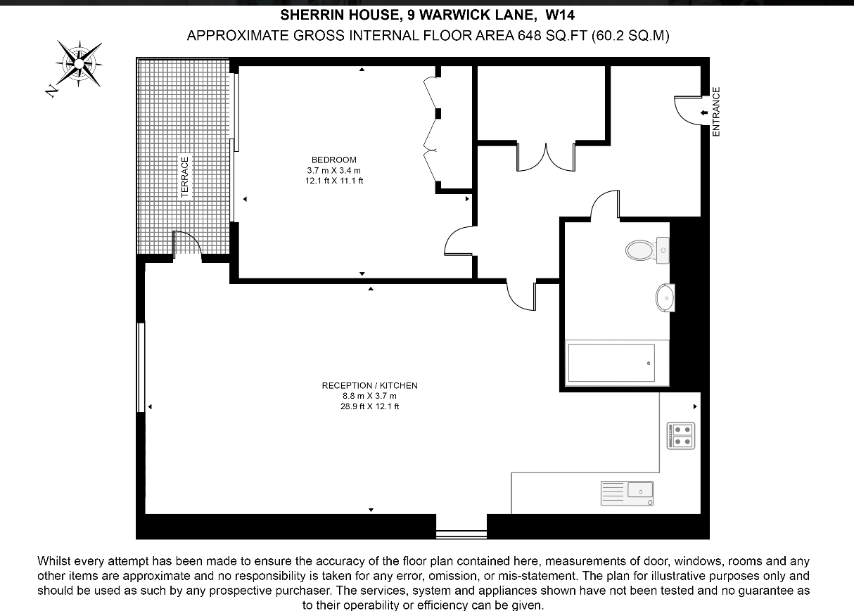 Royal Warwick Sq, Warwick Lane, Kensington , London floorplan