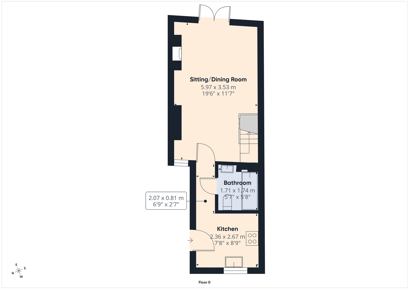 7, Station Terrace, Woodbridge floorplan