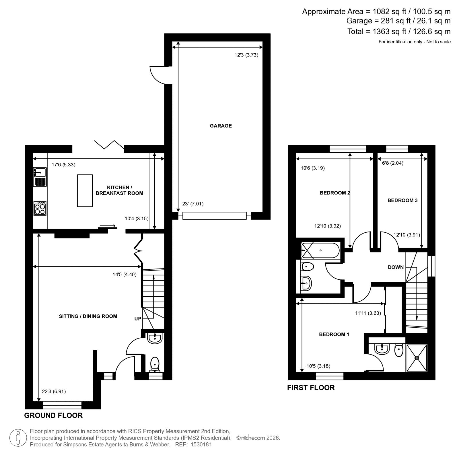 13, Exbury Crescent, Cranleigh floorplan