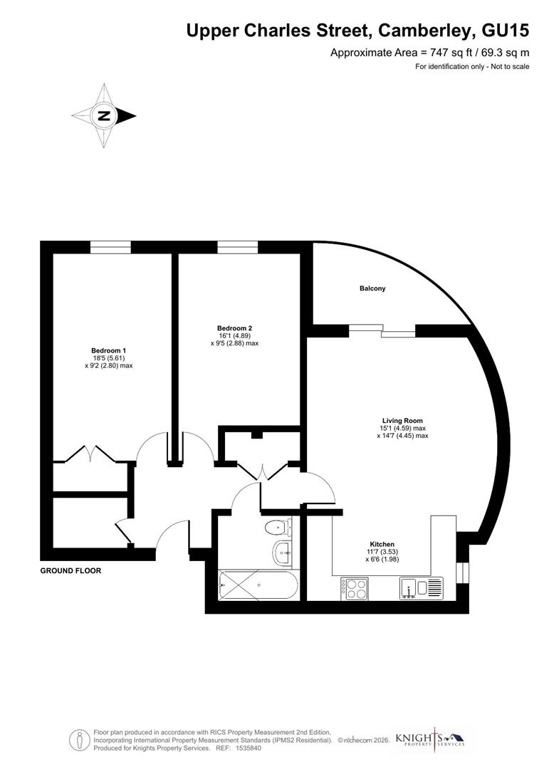 Upper Charles Street, Camberley floorplan