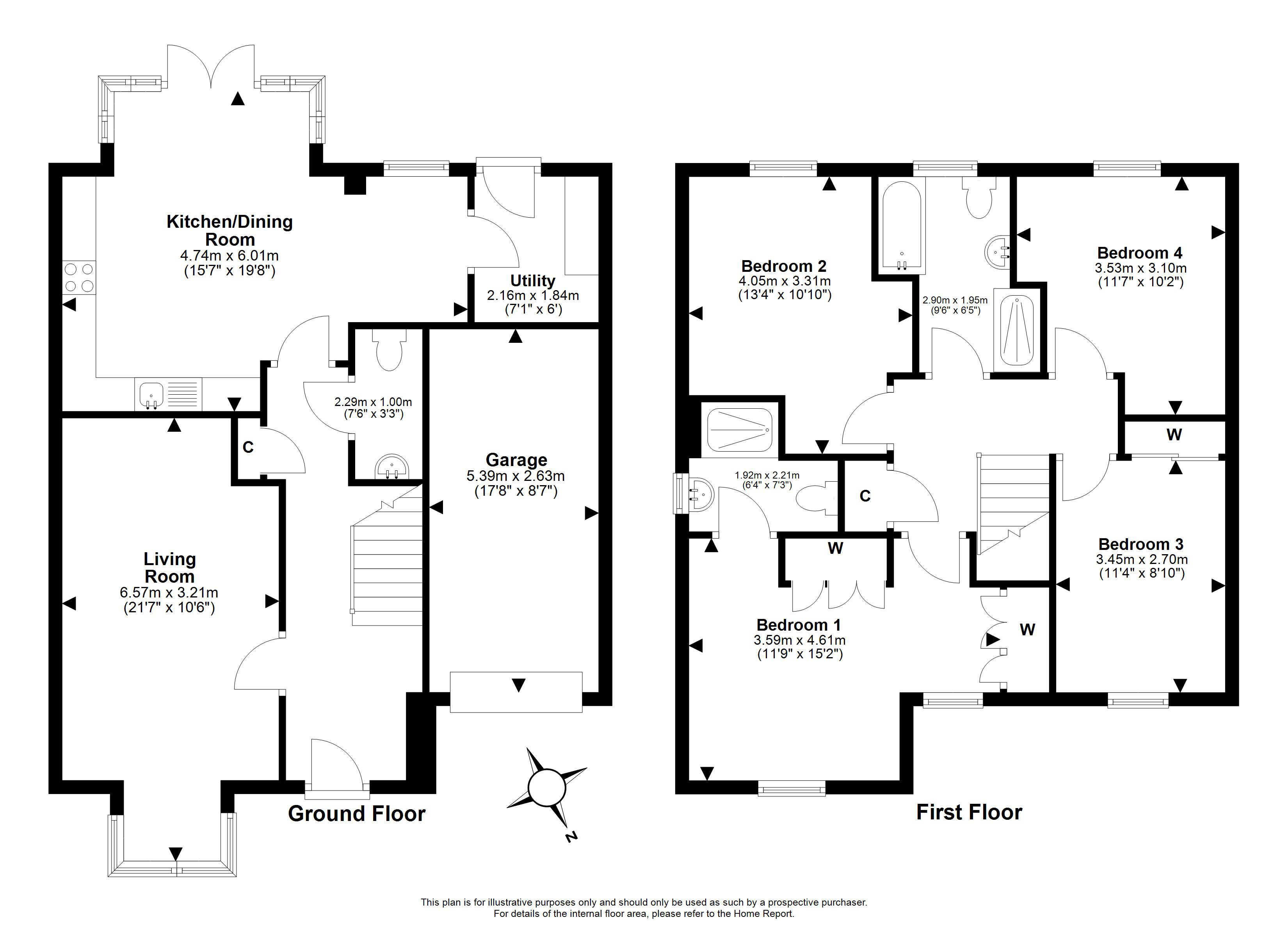 11, Maude Place, Kirkliston, Edinburgh floorplan