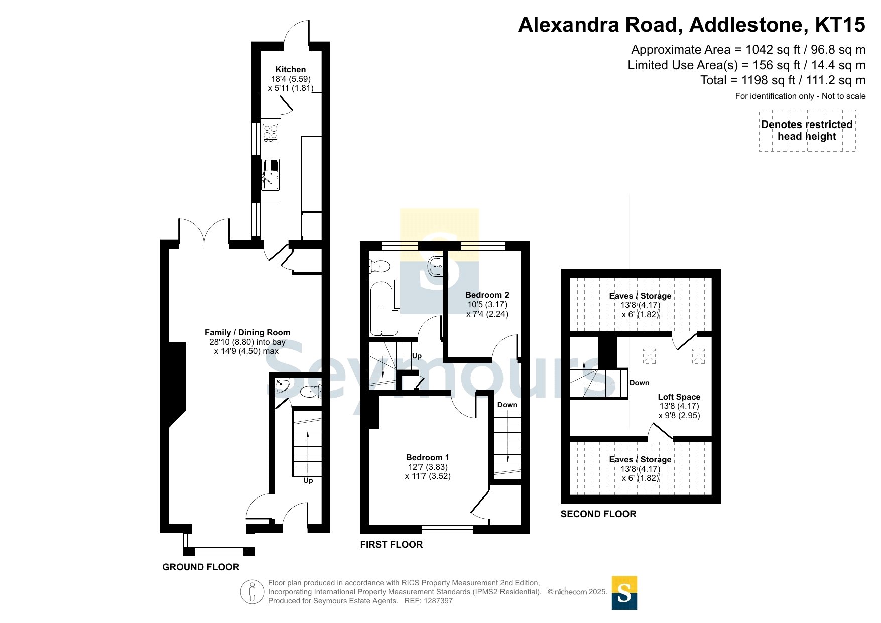 No Data Give, 24 Alexandra Road, Addlestone floorplan