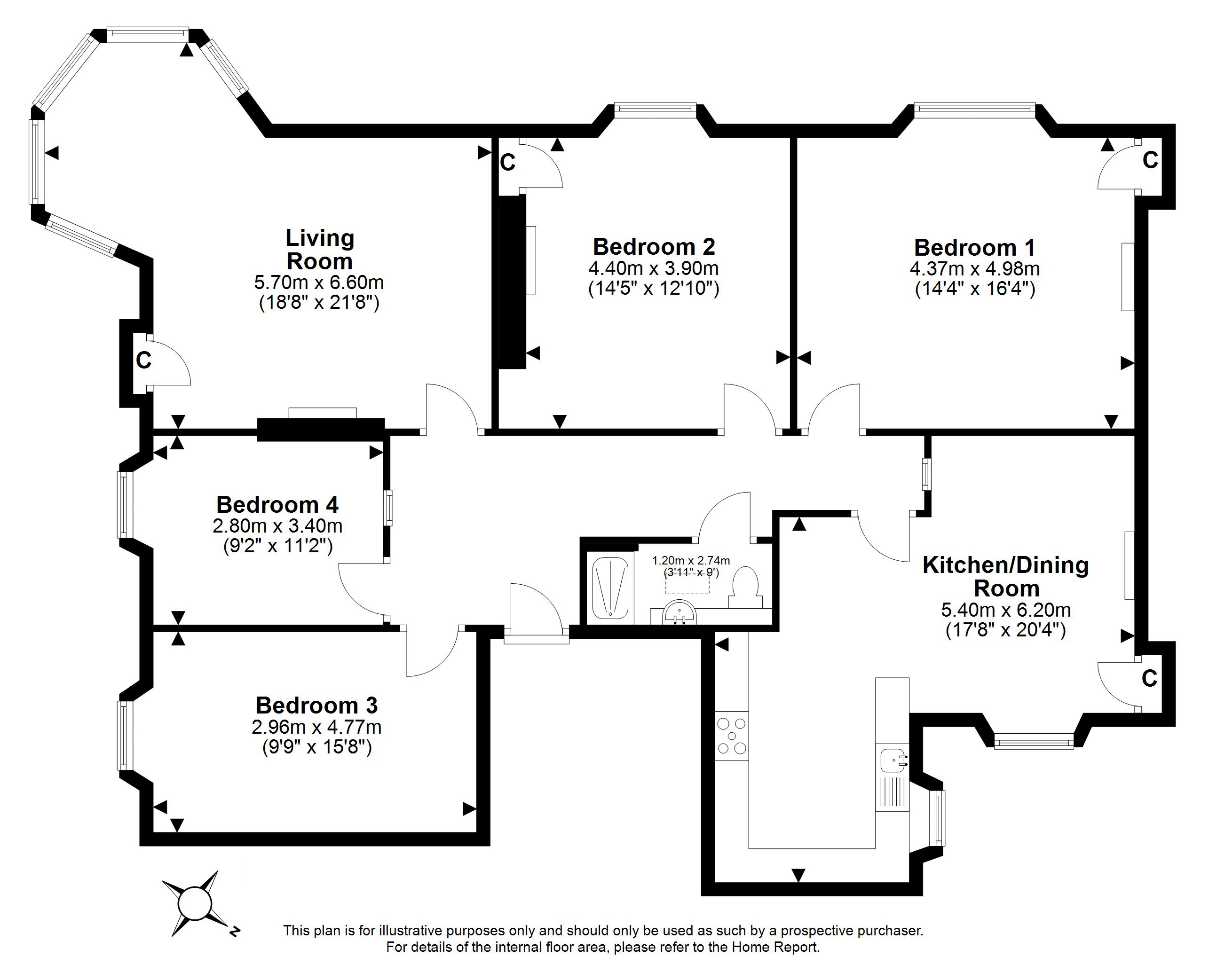 22/4, Summerside Place, Trinity, Edinburgh floorplan