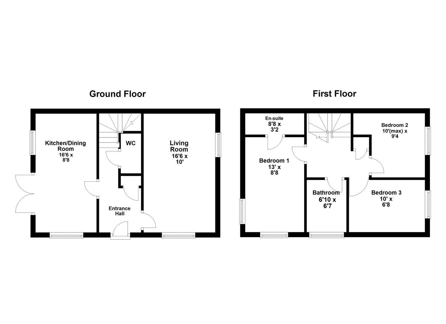 2, Troon Close, Corby floorplan