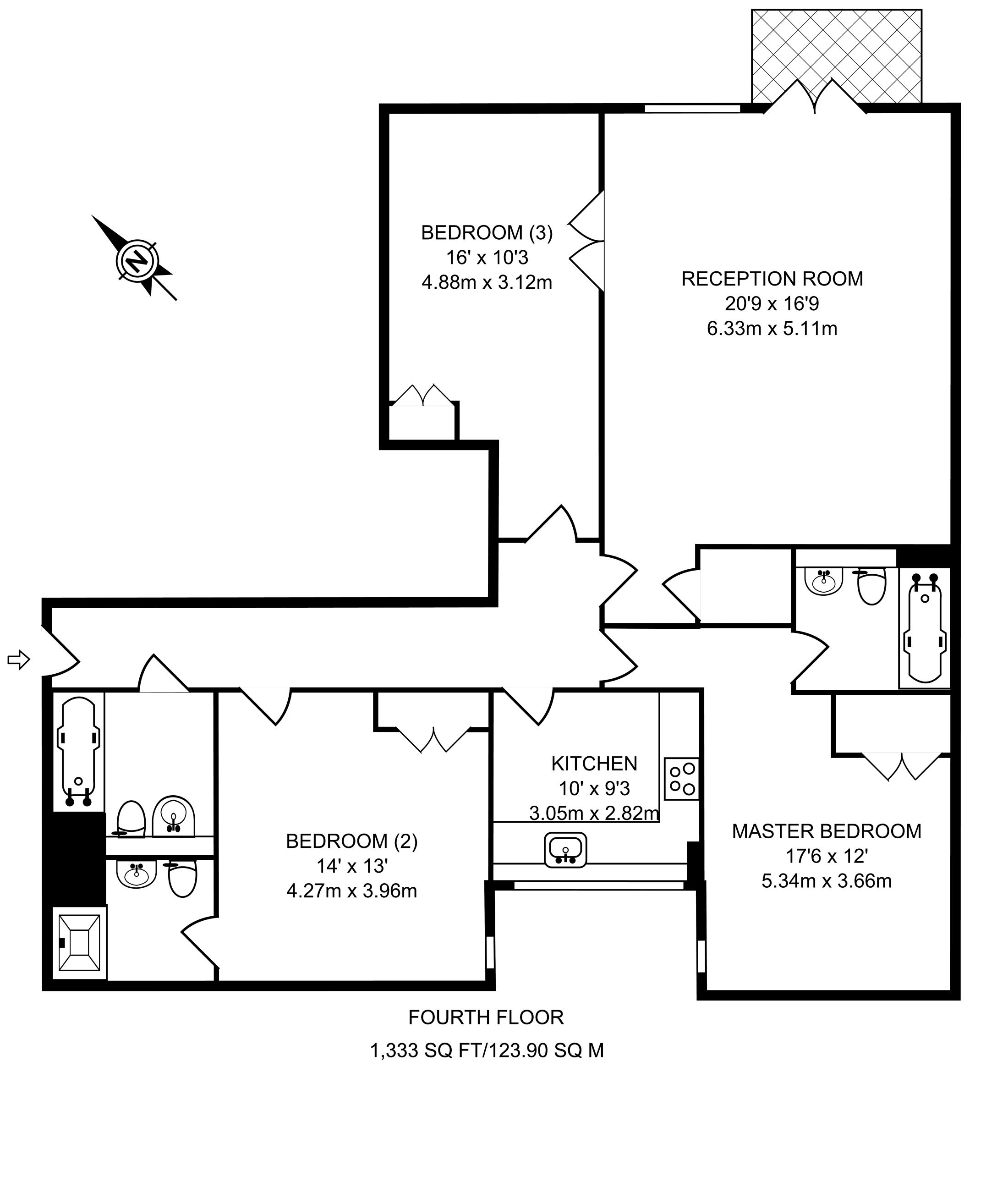 3 Bedrooms Flat to rent in Monck Street, Westminster SW1P