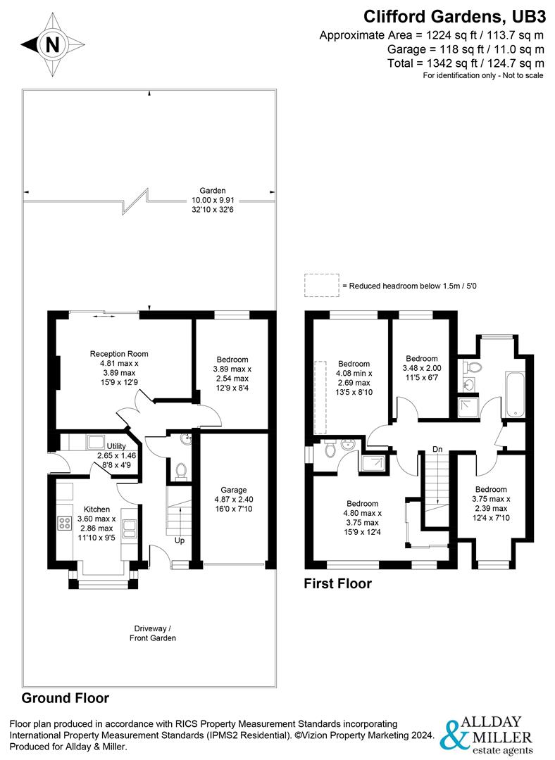 2, Clifford Gardens, Hayes floorplan