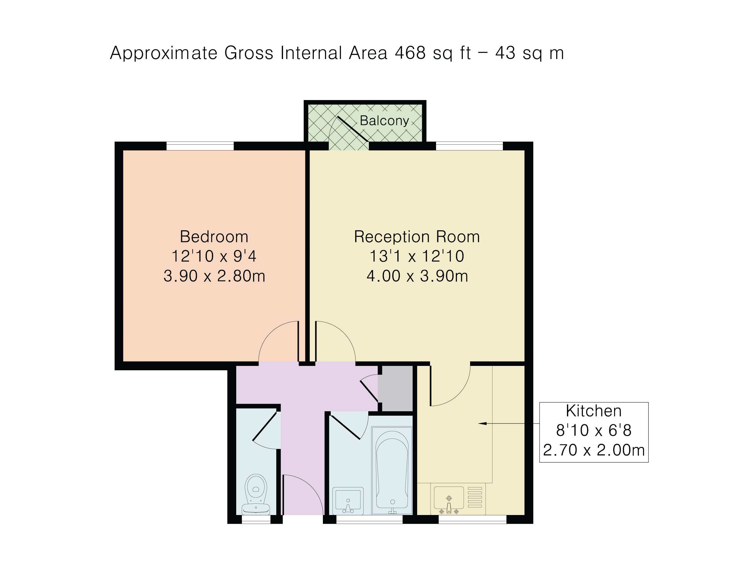 Flat 19, Alder House,, Maitland Park Villas, London floorplan