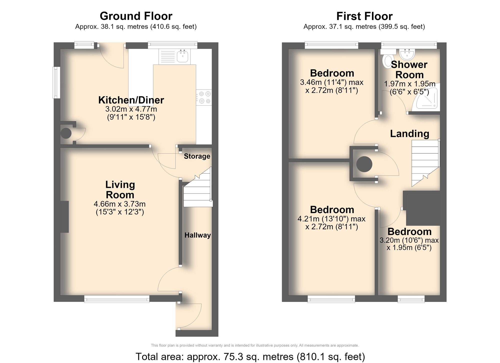 15 Trenton Close, Sheffield floorplan