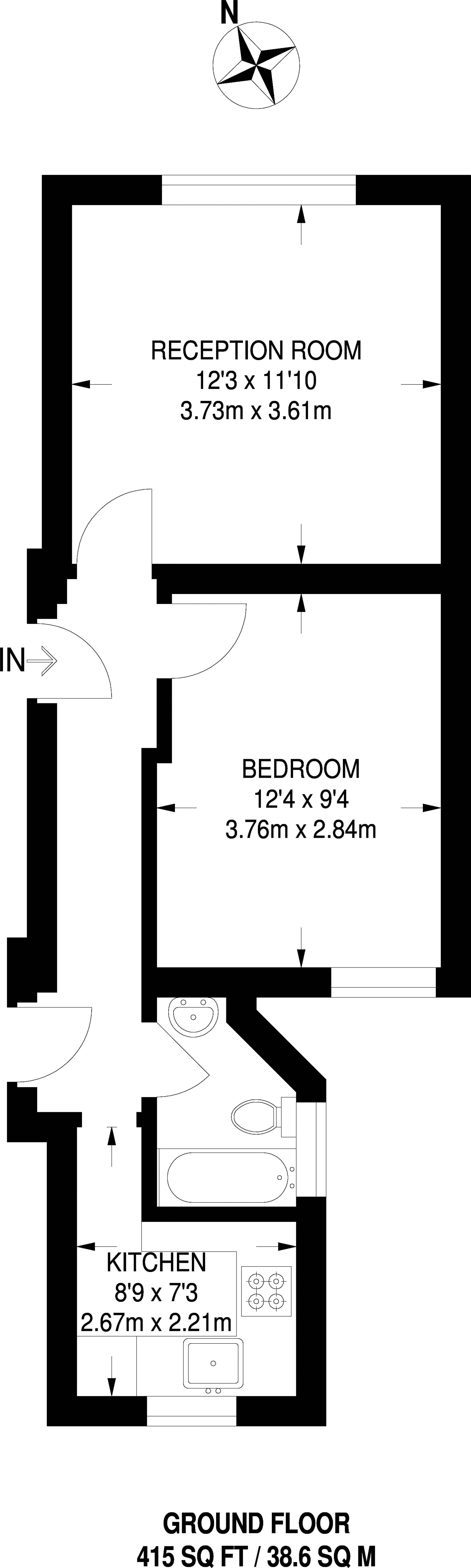 1 Bedrooms Flat to rent in Gloucester Avenue, Camden NW1