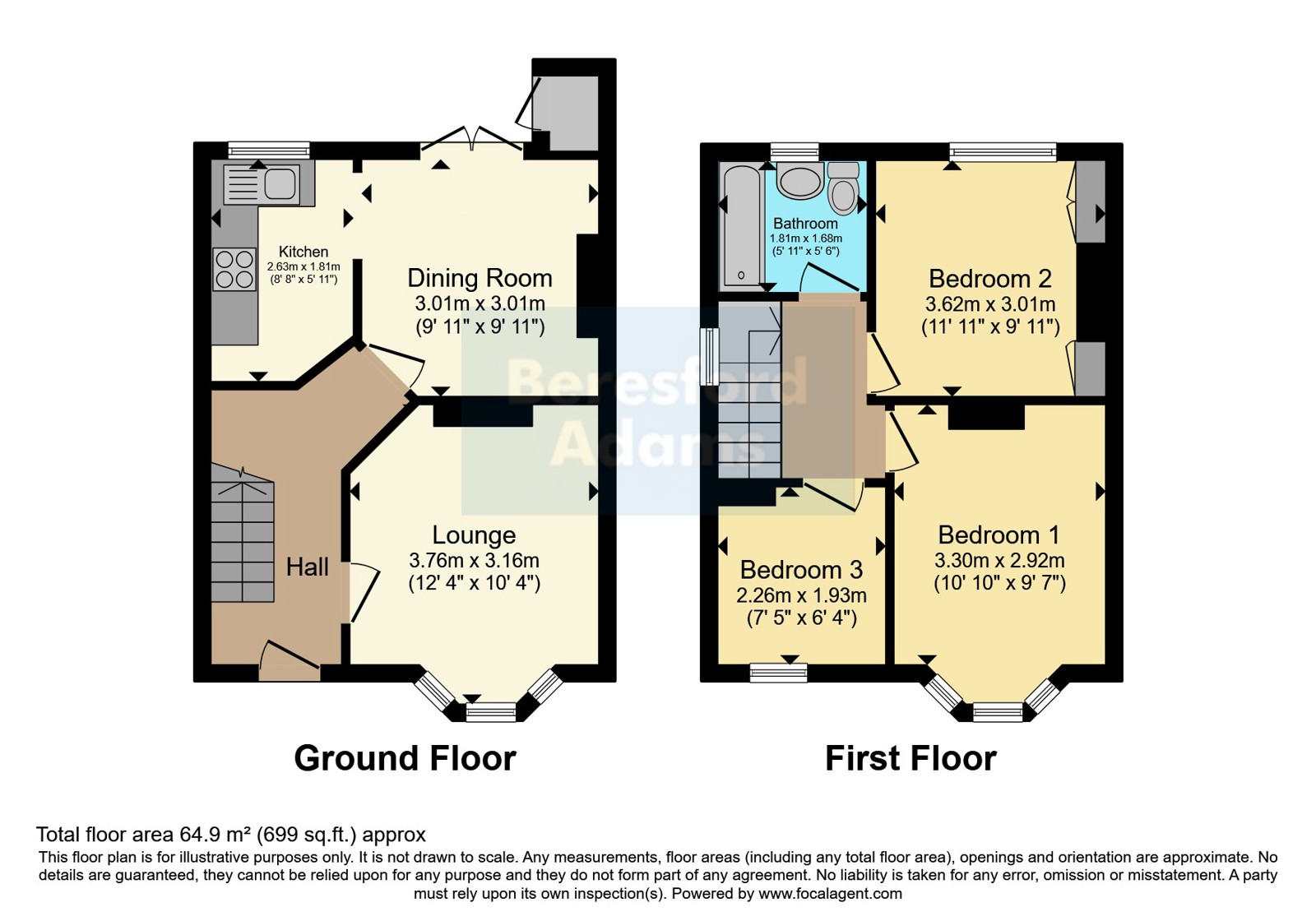 18, Caradoc Road, Denbighshire floorplan