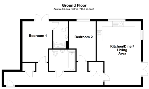 2 Bedrooms Flat for sale in Rathlin Road, Broadfield, Crawley, West Sussex RH11