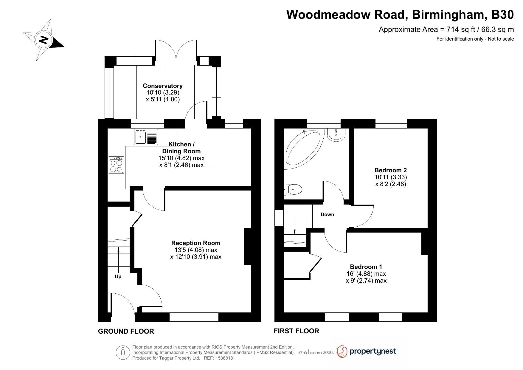 60 Woodmeadow Road, Birmingham floorplan